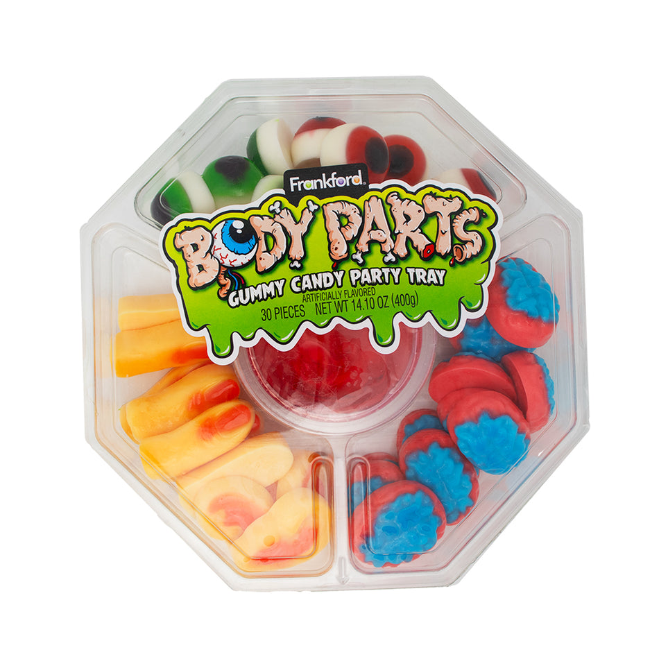 Frankford Body Parts Gummy Candy Party Tray - 400g - Frankford - Gummy - Gummy Candy - Gummies - Halloween Candy - Gag Gift - Body Parts Candy - Eye Ball Candy - Body Part Candy - Halloween Gummies