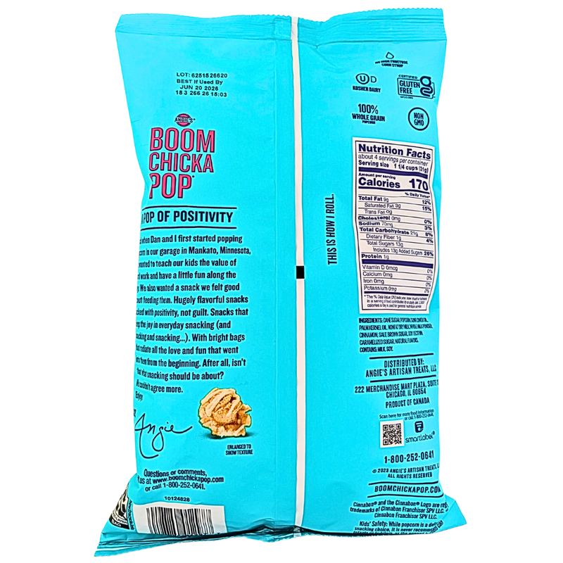 Boom Chicka Pop Cinnabon Kettle Corn - 128g
