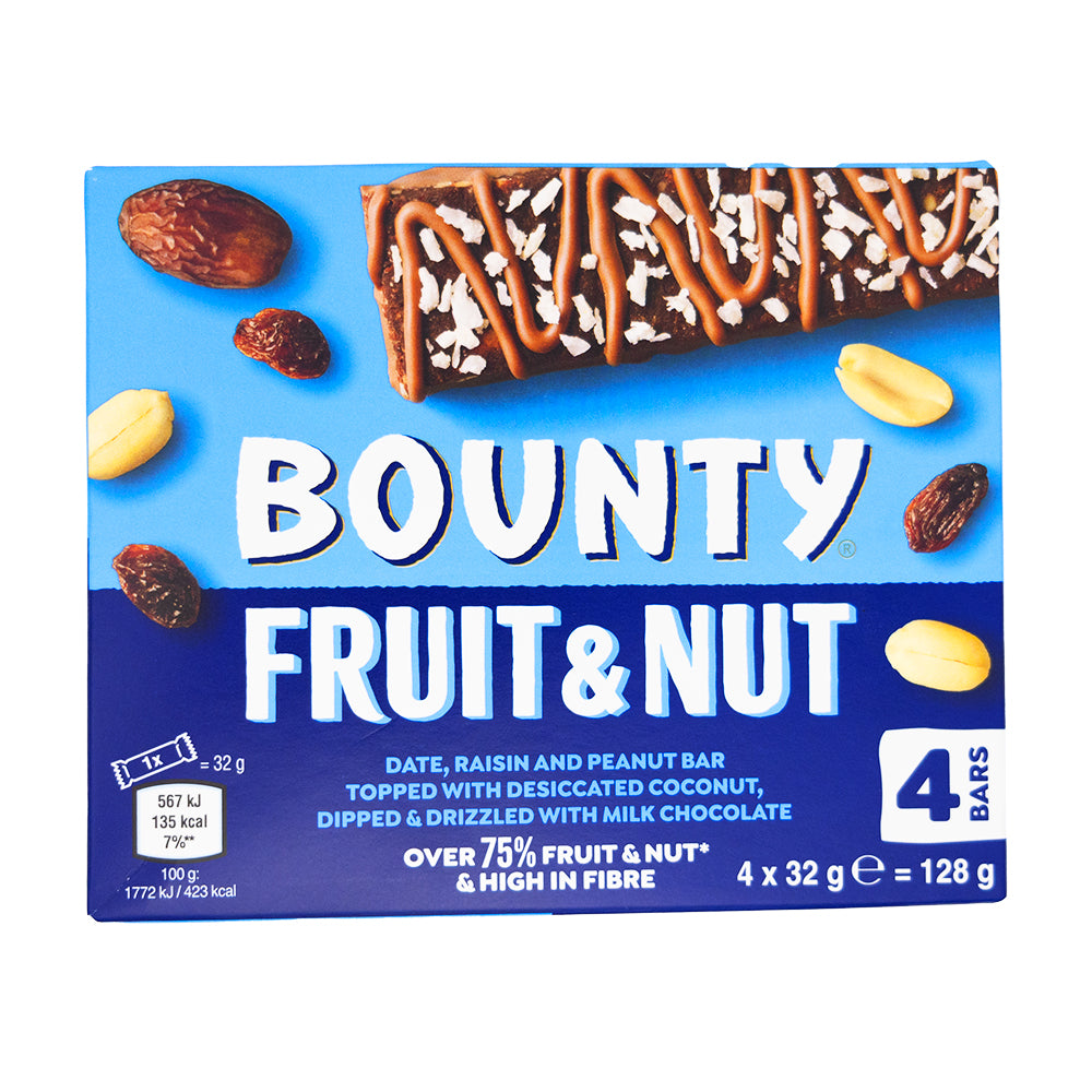 Bounty Triple Treat Fruit & Nut(UK) - 128g | Candy Funhouse – Candy ...