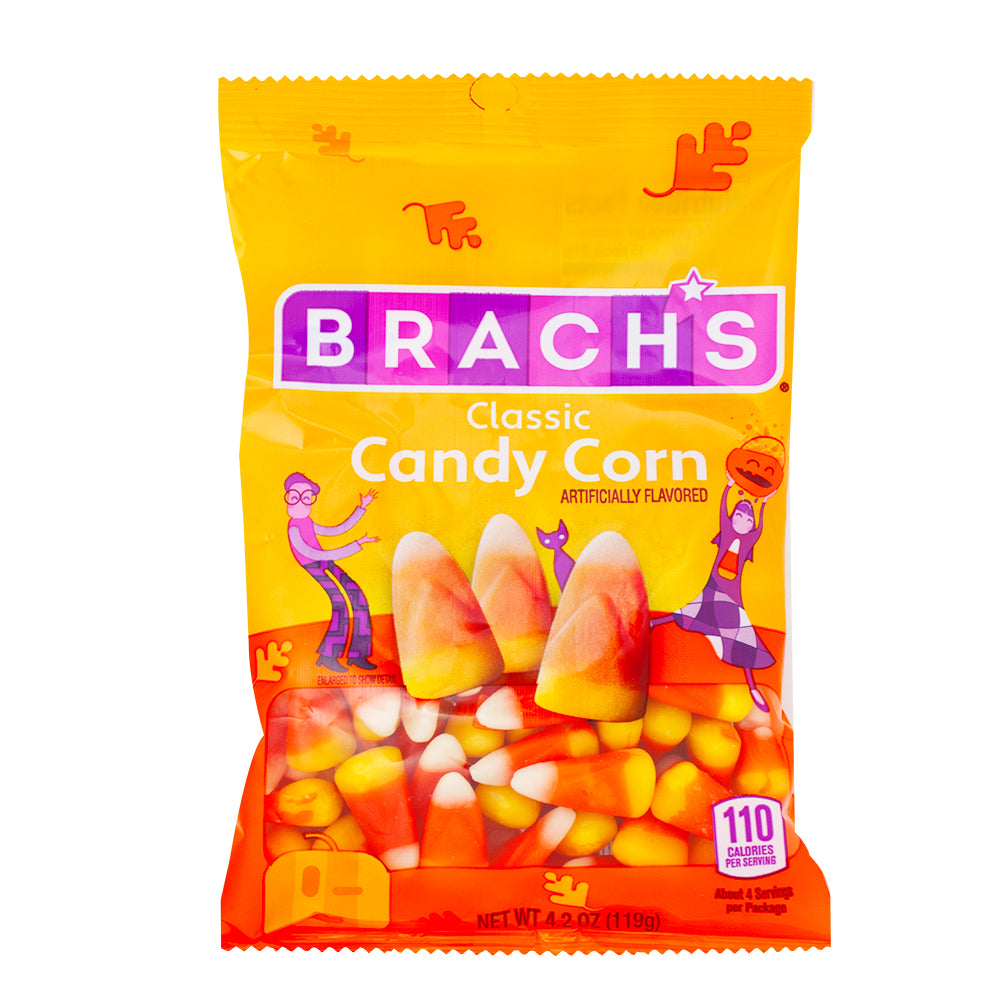 Brach's Candy Corn Peg Bag - 4.2oz - Candy Corn - Candy Corn Candy - Halloween Bag - Brach’s - Peg Bag - Candy Corn Peg Bag