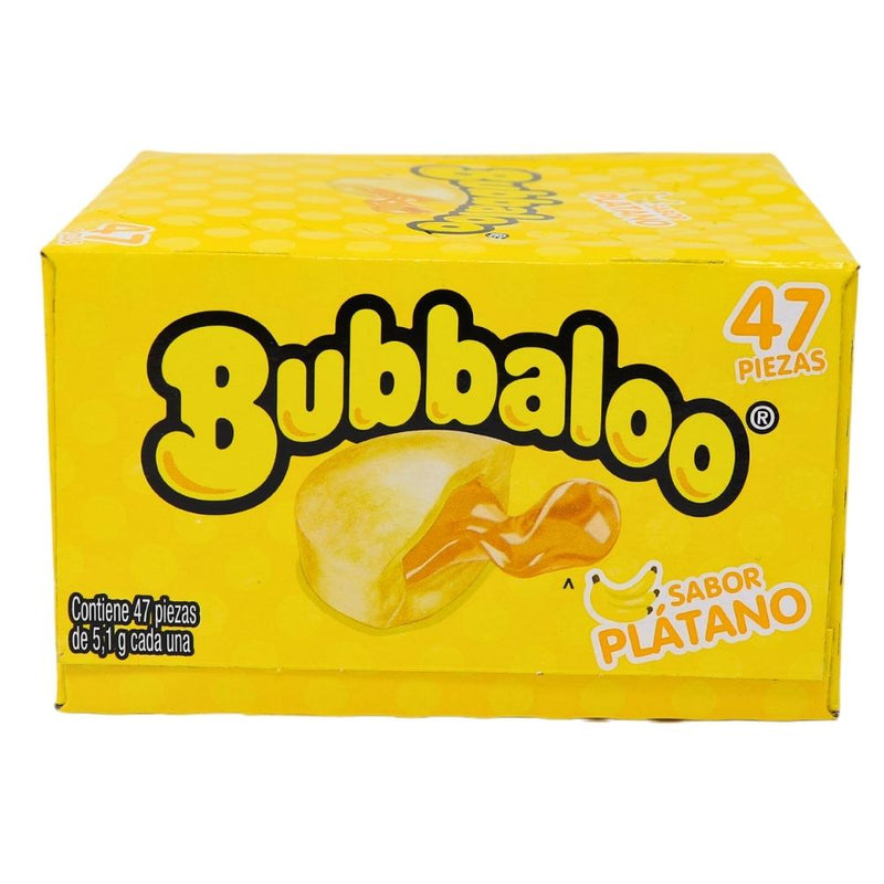 Bubbaloo Platano (Banana) Liquid Filled Bubblegum - 47ct Box