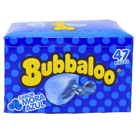 Bubbaloo Mora Azul (Blueberry) Liquid Filled Bubblegum - 47ct Box