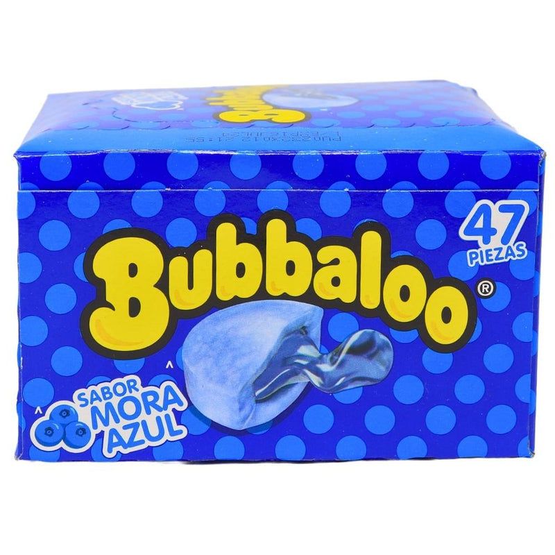 Bubbaloo Mora Azul (Blueberry) Liquid Filled Bubblegum - 47ct Box