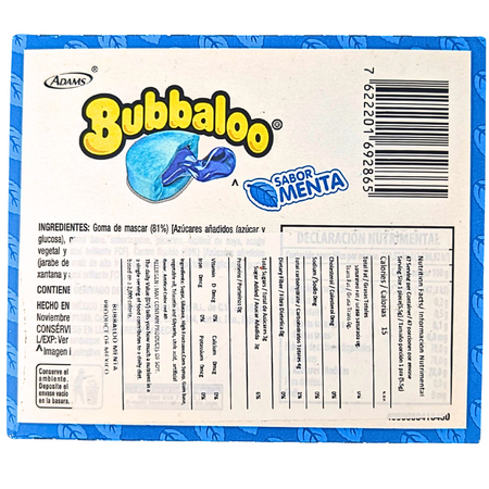 Bubbaloo Liquid Filled Bubblegum Mint - 239.7g