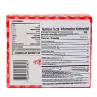 Bubbaloo Fresa (Strawberry) Liquid Filled Bubblegum - 47ct Box Nutrition Facts Ingredients