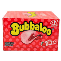 Bubbaloo Fresa (Strawberry) Liquid Filled Bubblegum - 47ct Box