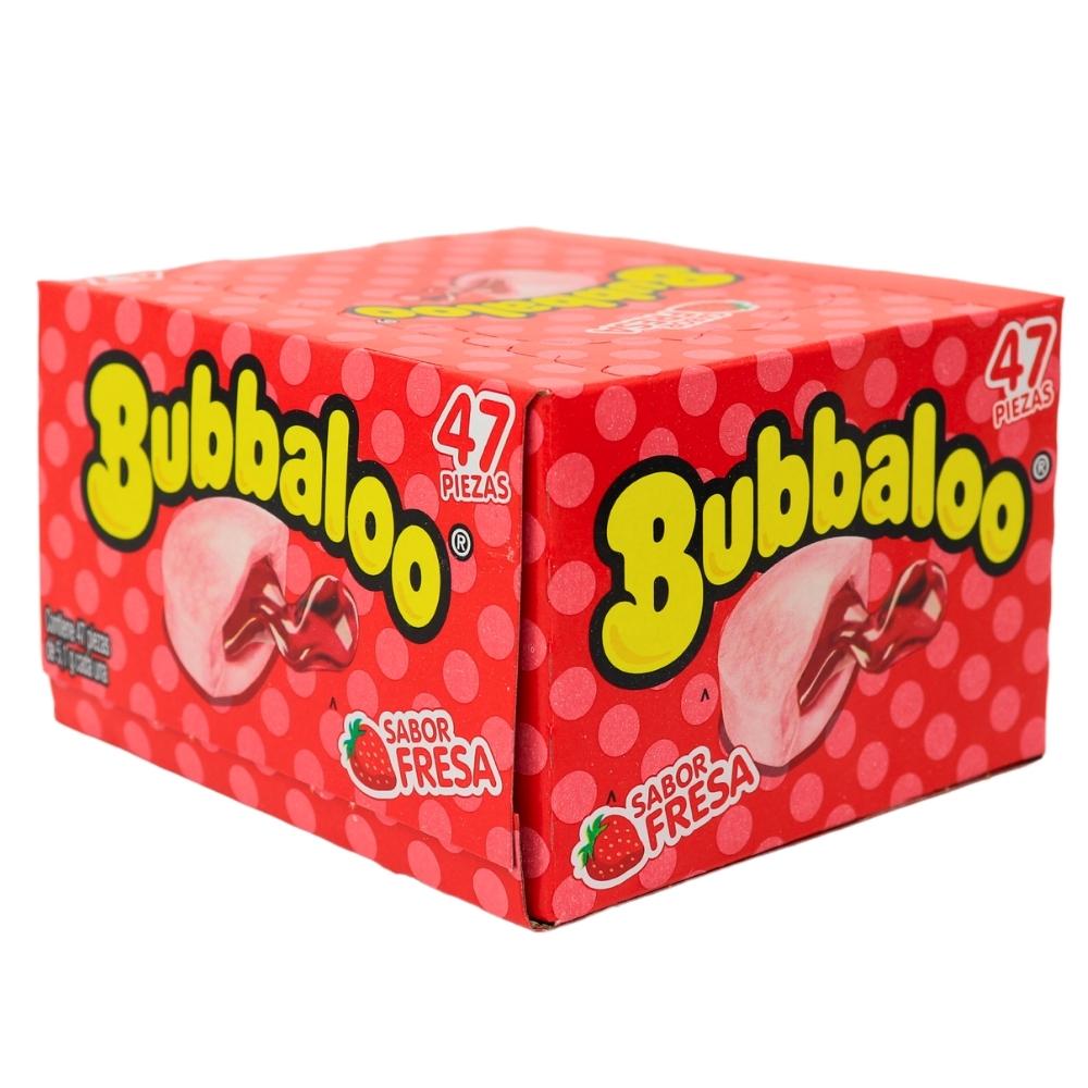 Bubbaloo Fresa (Strawberry) Liquid Filled Bubblegum - 47ct Box