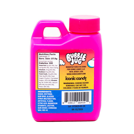 Bubble Jug Tropical Fruit Gum - 1.94oz  Nutrition Facts Ingredients