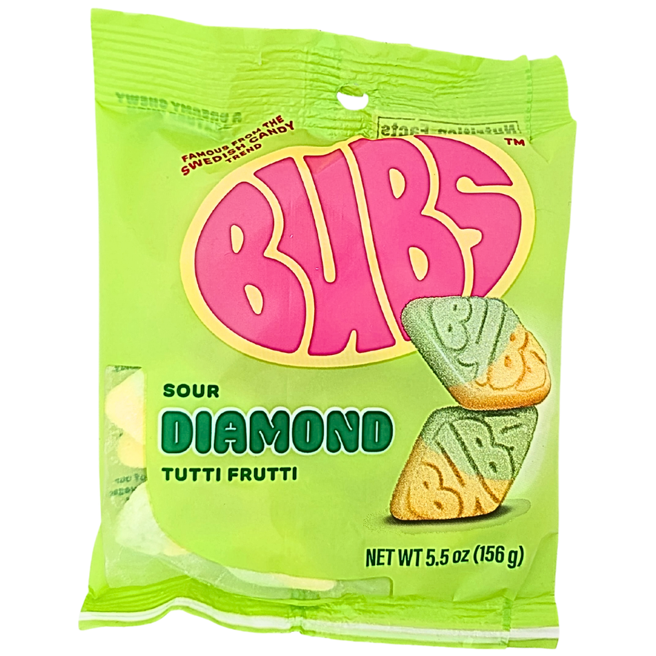 Bubs Sour Diamond Tutti Frutti - 5.5oz
