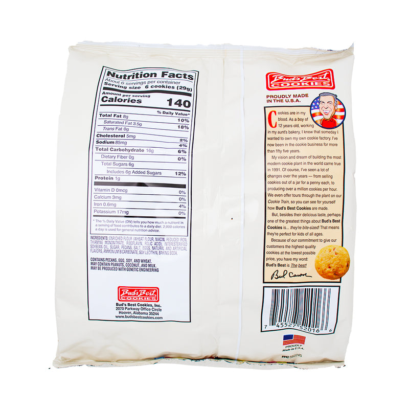 Bud's Best Pecan Supremes  Nutrition Facts Ingredients