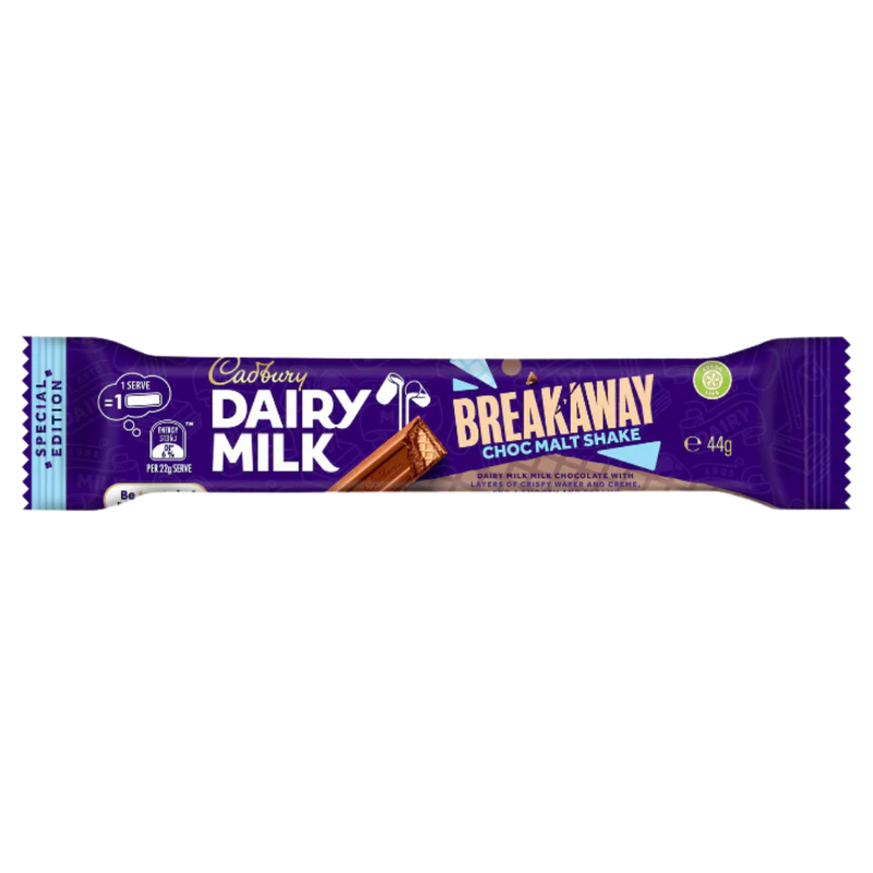 Cadbury Dairy Milk Breakaway Malt (Australia) - 44g