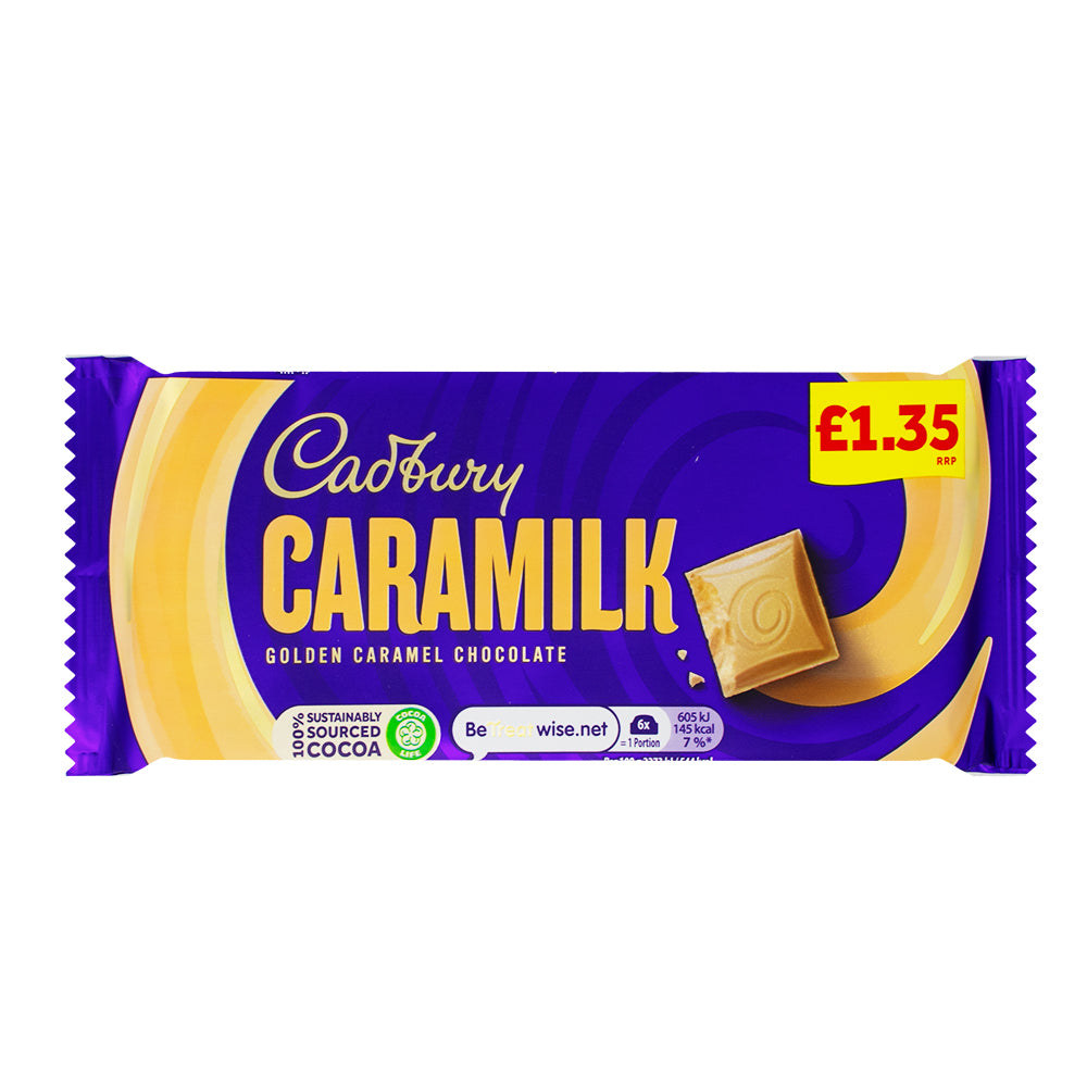 Cadbury Caramilk (UK) - 80g - Cadbury - Cadbury Chocolate - Cadbury Caramilk - Caramilk - Caramilk Chocolate - UK Chocolate - British Chocolate - Caramel Chocolate