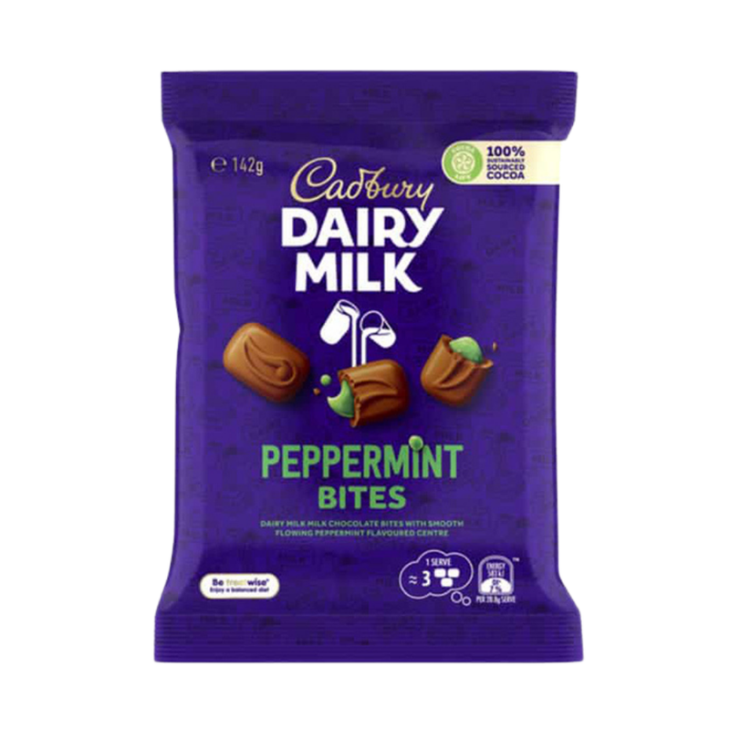 Cadbury Dairy Milk Peppermint Bites (Australia) - 142g