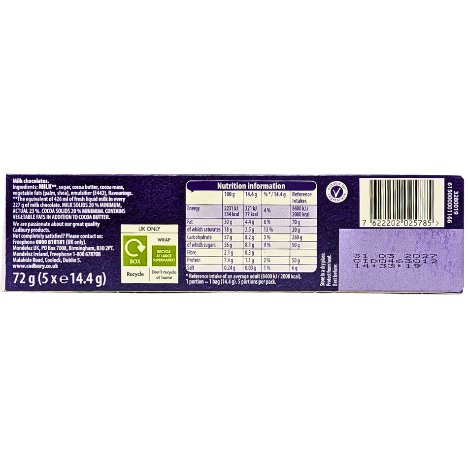 Cadbury Dairy Milk Buttons Tube - 72g