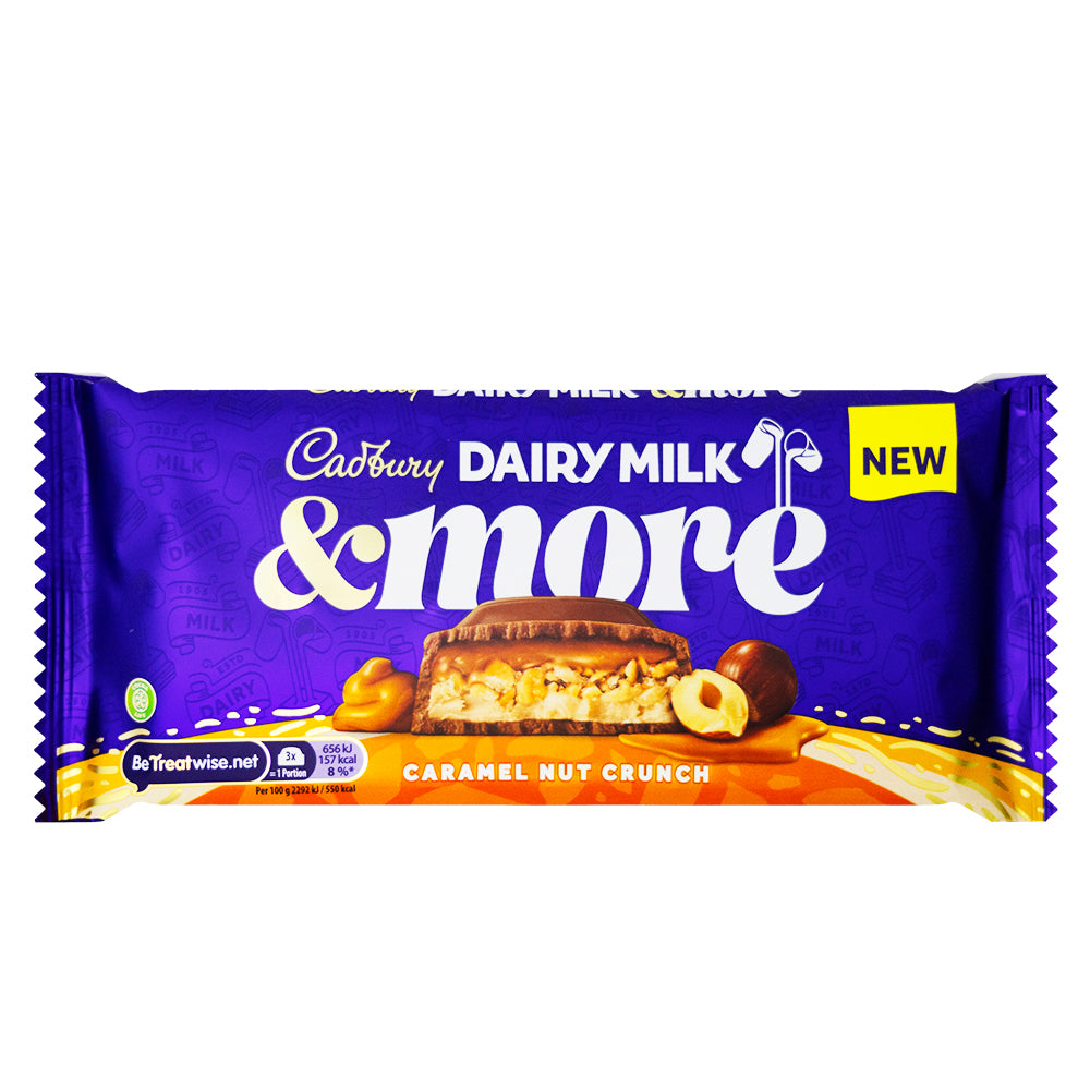 Cadbury Dairy Milk & More Caramel Nut Crunch - 200g - Cadbury - Cadbury Chocolate - Cadbury Caramel - UK Chocolate - British Chocolate - Milk Chocolate