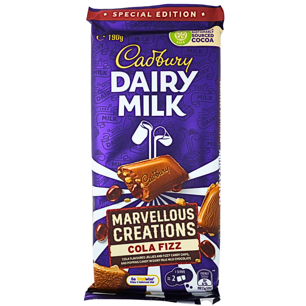 Dairy Milk Marvellous Creations Cola Fizz (Aus) - 190g