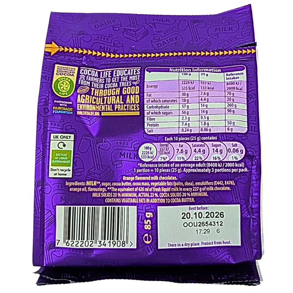 Cadbury Dairy Milk Orange Giant Buttons (UK) - 85g