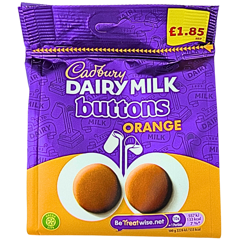 Cadbury Dairy Milk Orange Giant Buttons (UK) - 85g