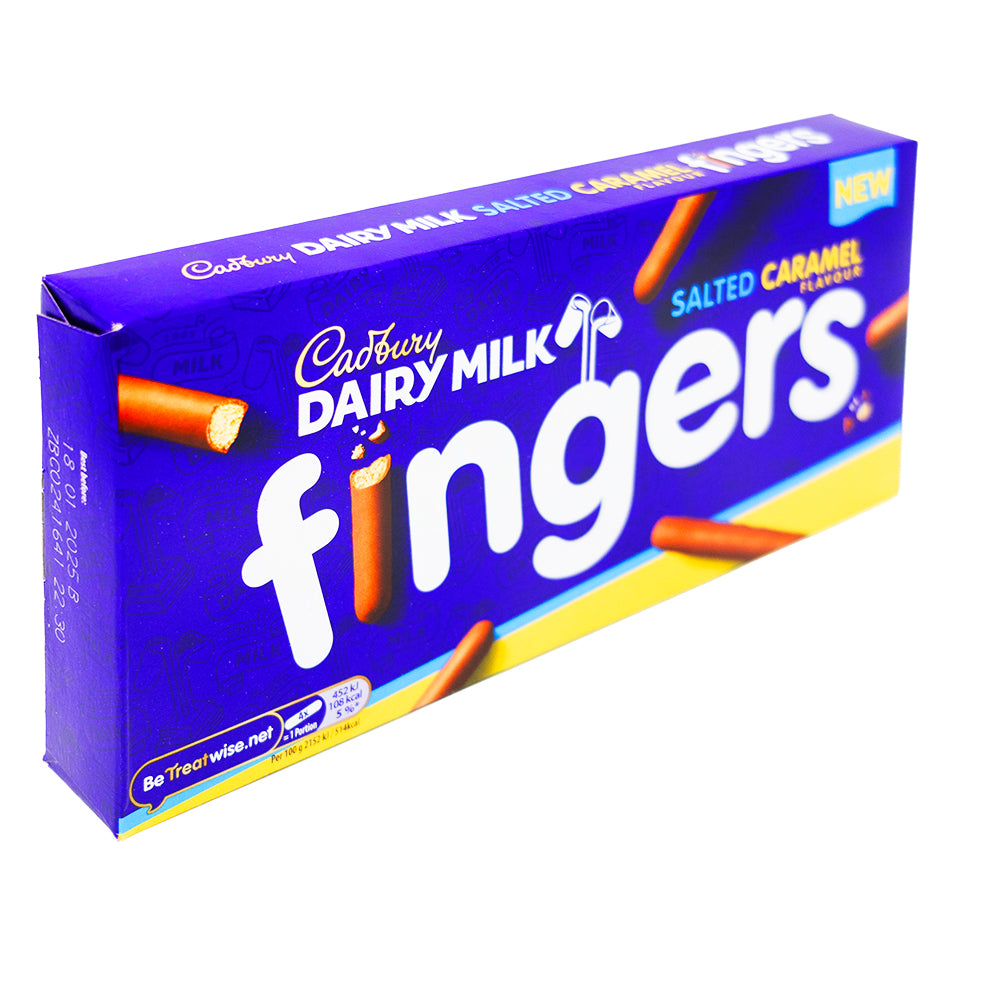 Cadbury Fingers Salted Caramel (UK)- 114g | Candy Funhouse – Candy ...