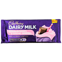 Cadbury Dairy Milk Strawberries & Creme Frappe (UK) - 115g