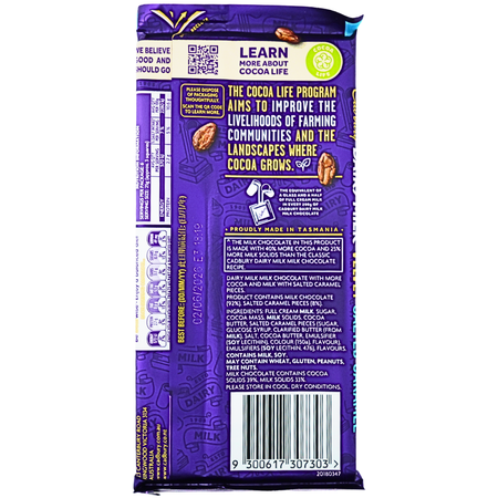 Dairy Milk Velvet Salted Caramel (Aus) - 150g