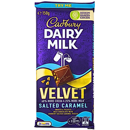 Dairy Milk Velvet Salted Caramel (Aus) - 150g