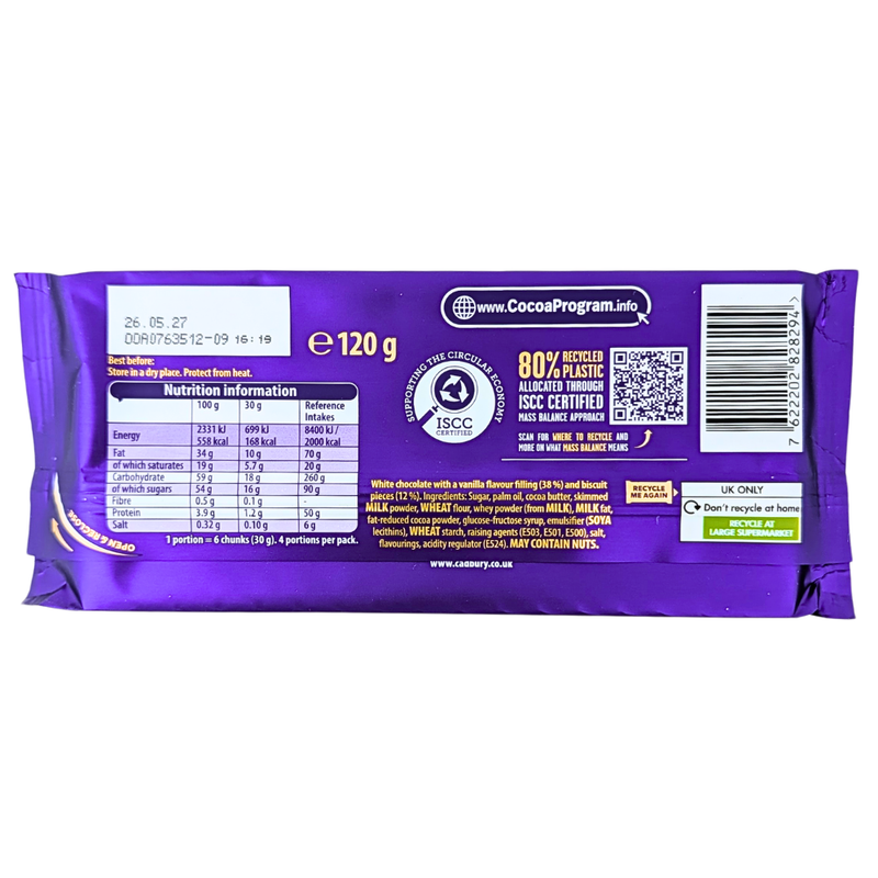 Cadbury White Oreo (UK) - 120g