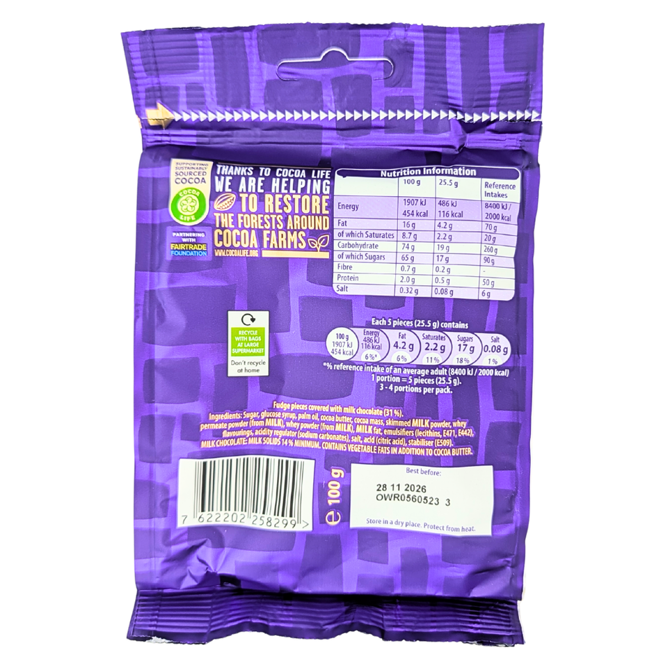 Cadbury Fudge Minis (UK) - 100g