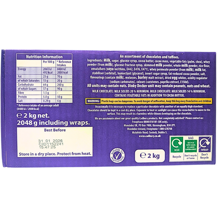 Cadbury Heroes Bulk Box (UK) - 2kg