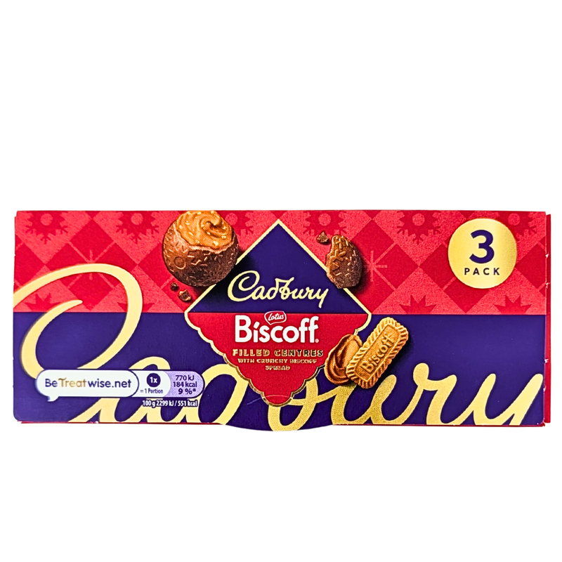 Cadbury Lotus Biscoff Filled Centres 3 Pack (UK) - 100.5gv