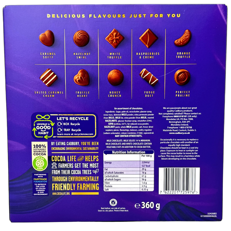 Cadbury Milk Tray Carton UK - 360g