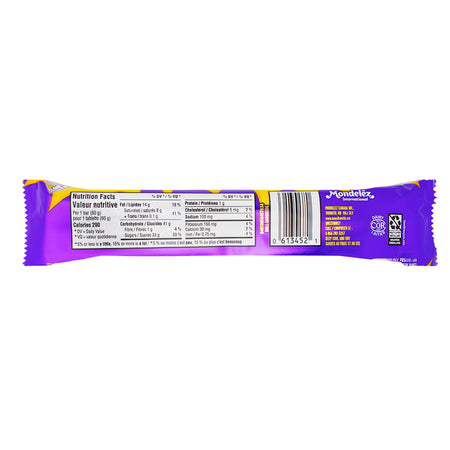 Mr Big Chocolate Bar - 60g  Nutrition Facts Ingredients