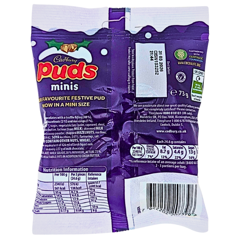 Cadbury Puds Minis (UK) - 73g
