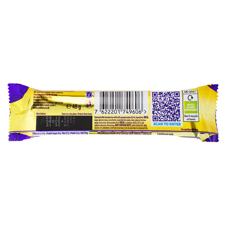 Cadbury Wispa (UK) - 48g  Nutrition Facts Ingredients