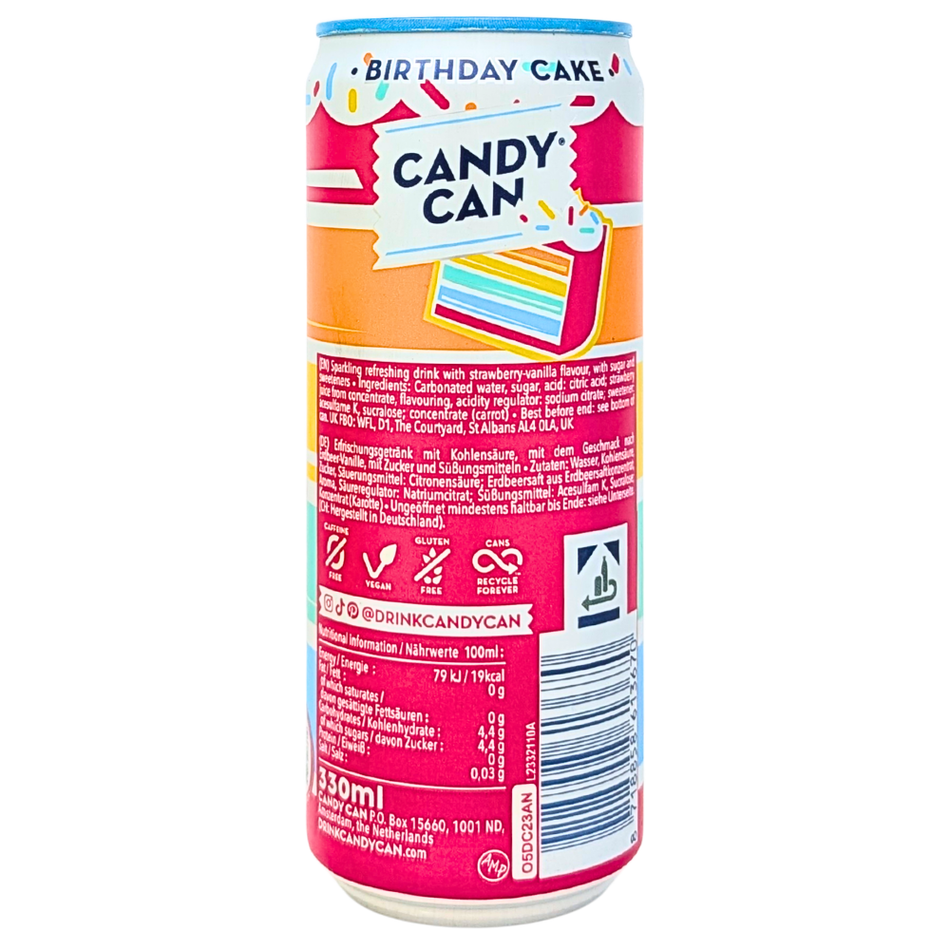 Candy Can Birthday Cake - 330mL