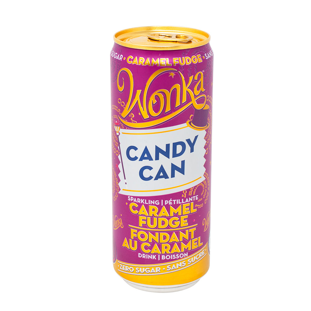 Candy Can Wonka Zero Sugar Sparkling Caramel Fudge Drink (UK) - 330mL