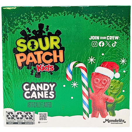 Sour Patch Candy Canes - 5.3oz