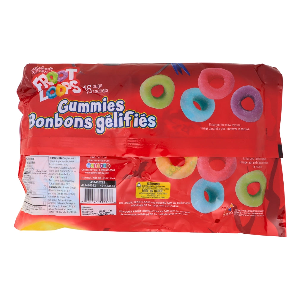 Froot Loops Gummies 16ct - 191g Nutrition Facts Ingredients