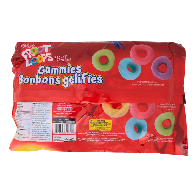 Froot Loops Gummies 16ct - 191g Nutrition Facts Ingredients - Froot Loops Gummies - Burst of Fruity Joy - Chewy Bite-Sized - Snack Time Adventure - Happy Dance Gummies - Colourful Snacking - Bold Flavours - Fruity Awesomeness - Gummy Greatness - Rainbow of Fun
