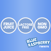 Candy Fun Street Blue Raspberry Twists- 3.17oz