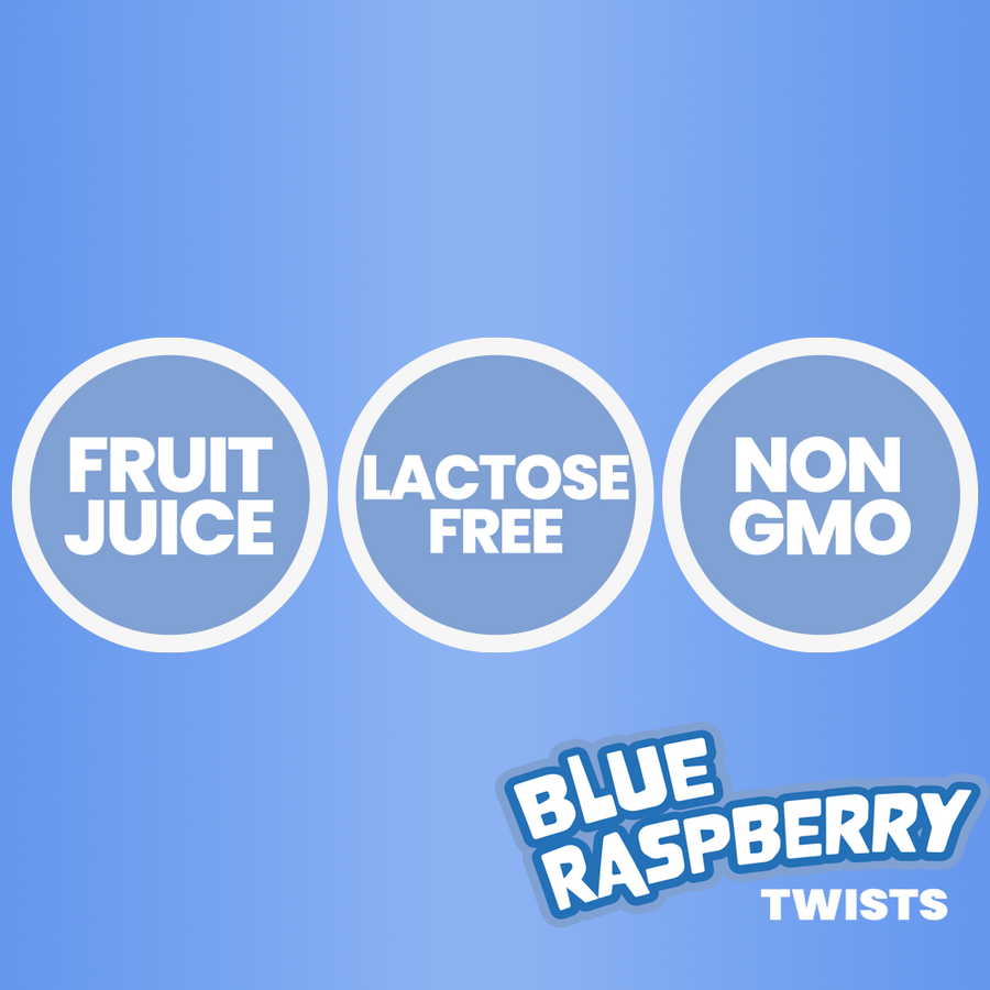 Candy Fun Street Blue Raspberry Twists- 3.17oz