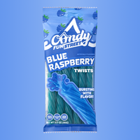 Candy Fun Street Blue Raspberry Twists- 3.17oz