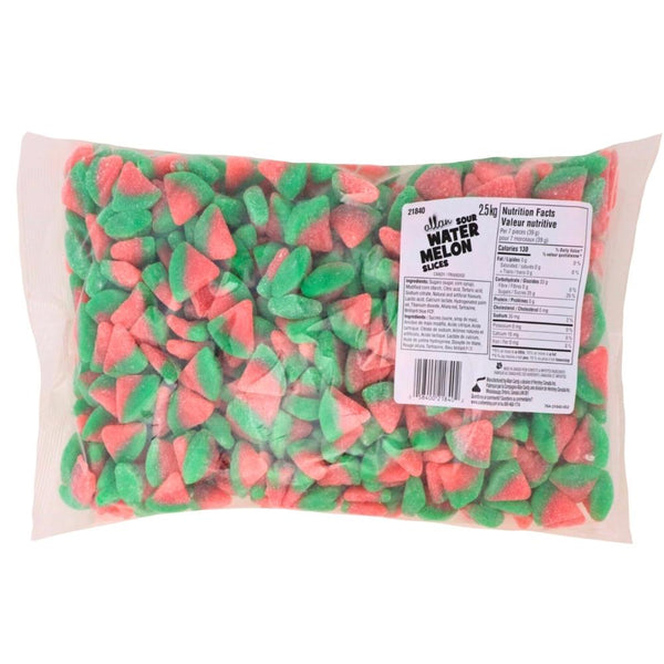 Allan Sour Watermelon Slices Bulk Candy The Allan Candy Company 2.8kg - 1930s Allan Bulk Candy Allan Candy bulk Candy Buffet Nutrition Facts - Ingredients