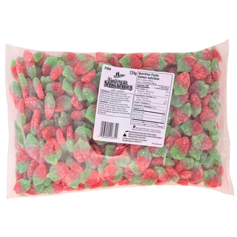 Allan Tangy Wild Strawberries Bulk Candy The Allan Candy Company 2.8kg - 1930s Allan Bulk Candy Allan Candy Bulk Candy Buffet Nutrient Facts - Ingredients