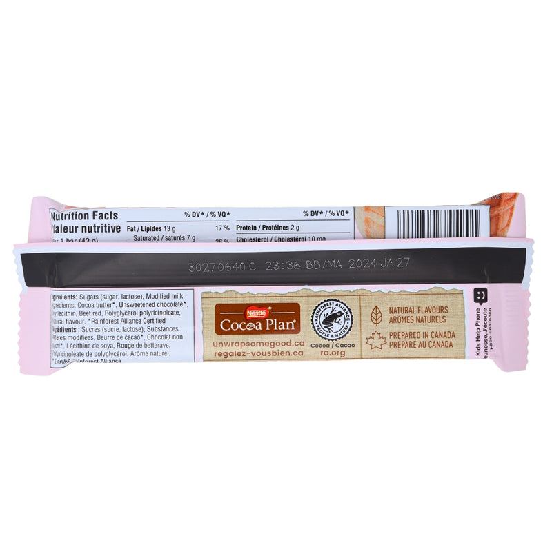 Aero Strawberry Scoop - 42g  Nutrition Facts Ingredients