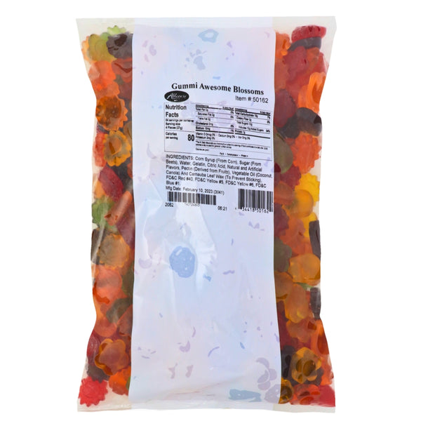 Awesome Blossoms Gummy Candy Albanese Candy 2.3kg - Albanese assorted Bulk Candy Buffet Colour_Assorted Nutrition Facts - Ingredients