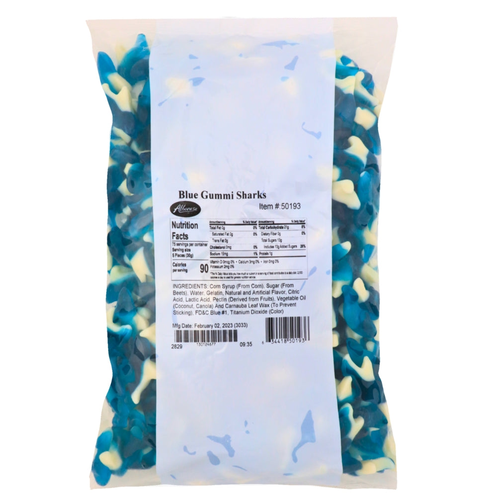 Albanese Blue Sharks Gummy Candy Nutrition Facts - Ingredients