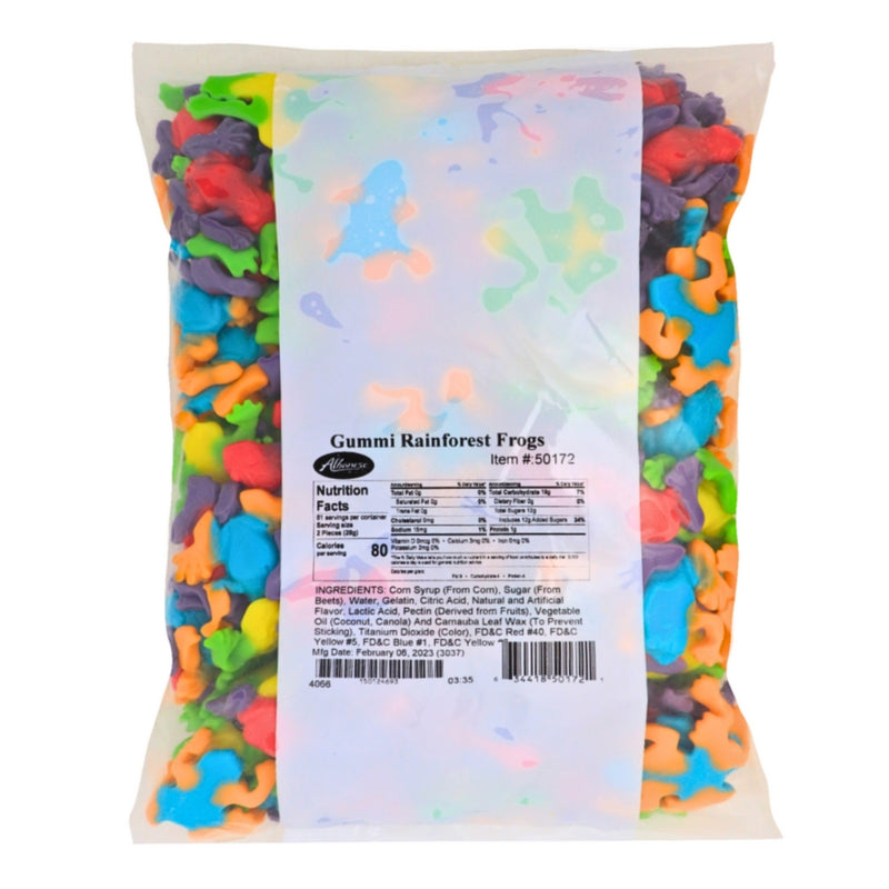 Albanese Rainforest Frogs Nutrition Facts Ingredients