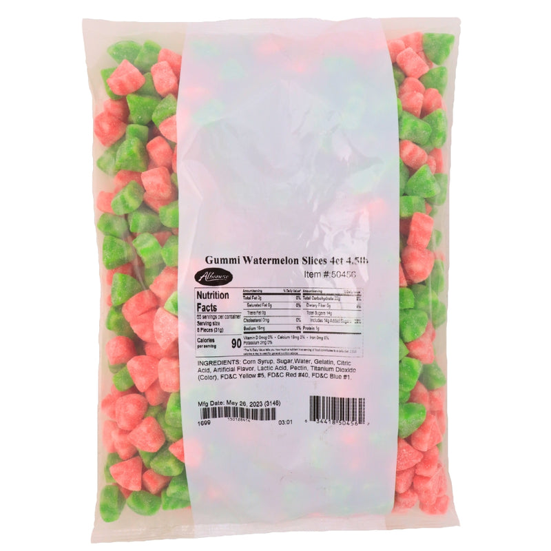 Albanese Gummi Watermelon Slices - 5lbs Nutrition Facts Ingredients