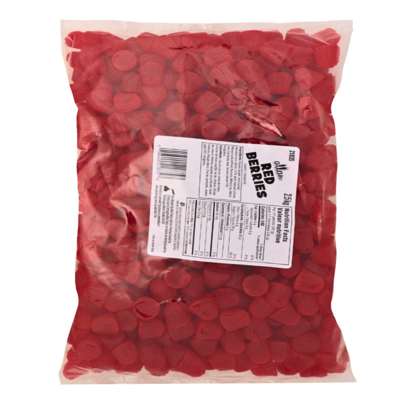 Allan Red Berries Bulk Candy - 2.5 kg Nutrition Facts Ingredients